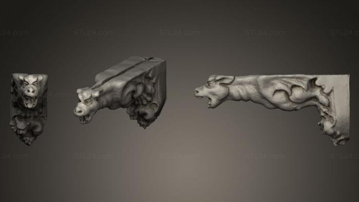 Статуэтки грифоны и драконы (ГОРГУЛЬЯ_2, STKG_0039) 3D модель для ЧПУ станка